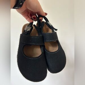 Biotime Women's Felt Clogs Black Size 37 / 6.5 Women’s